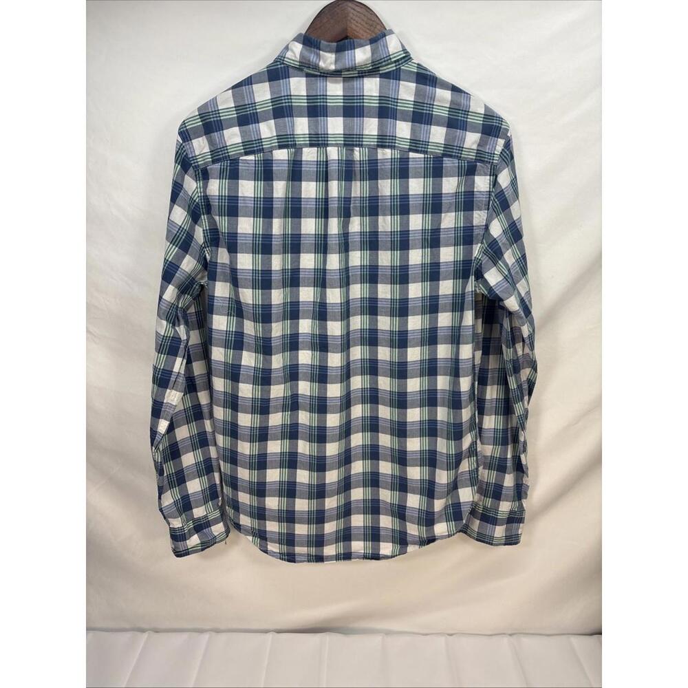 American Eagle Men Classic Plaid Long Sleeve Button-Down Shirt Multicolor Size S - Picture 2 of 9